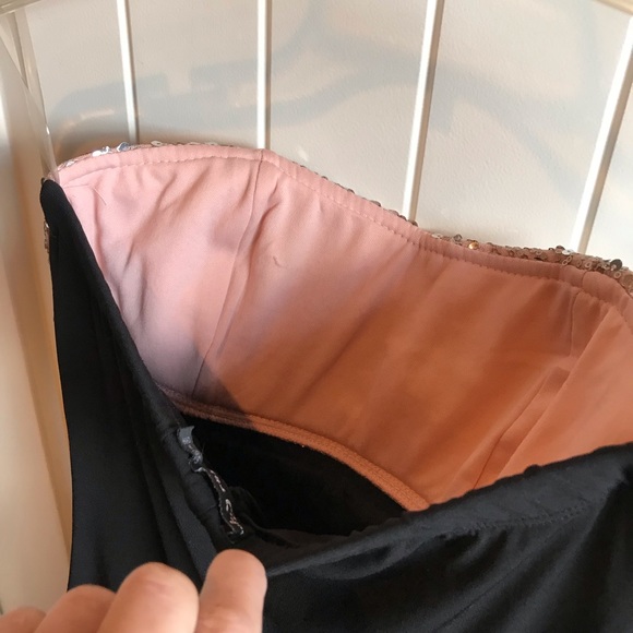 Ruby Rox Sequin Strapless Dress Small - Picture 3 of 8